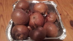 On taking this photo several flies flew off when I moved them. I think they might actually be mouldy. I think that's just how you eat them, like blue cheese.