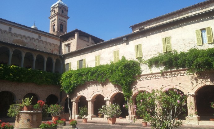 And this is the cloister at Tolentino outside the Basilica di San Nicola.